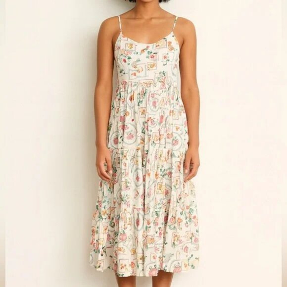 Cynthia Rowley Dresses & Skirts - NWT Cynthia Rowley Linen Blend Fruit Print Midi Dress Large Coastal Beach Resort